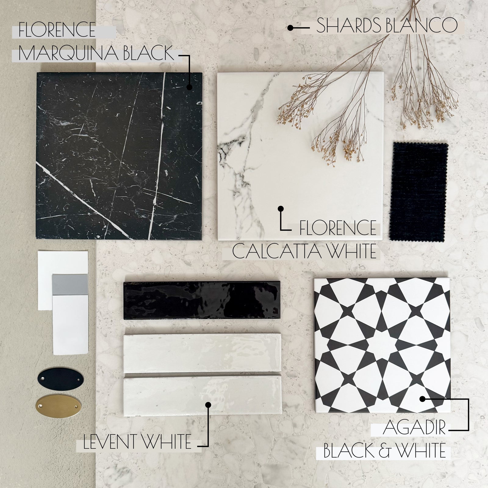Moodboard - Monochrome Stone