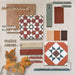 Puzzle Sage Green Brick Rectified 5x20cm porcelain tiles featured within a curated moodboard, pairing soft sage green tones with warm terracotta, russet red and cream accents. The subtle speckled surface and gentle shade variation complement patterned decorative tiles and natural-effect finishes, creating a balanced palette that blends earthy warmth with fresh, contemporary colour for cohesive wall and floor designs.