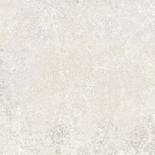 Flat lay of Boho Ocean Sahara 60 × 60cm patterned tiles, featuring soft neutral tones with a subtle, distressed decorative effect. Ideal for creating calm, textured floors or walls in contemporary and relaxed interiors.