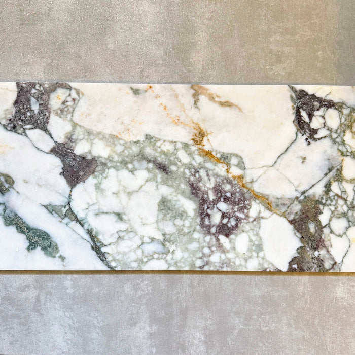 CUT TILE SAMPLE | Fayrouz Honed Picasso Marble | 30.5cm x 61cm