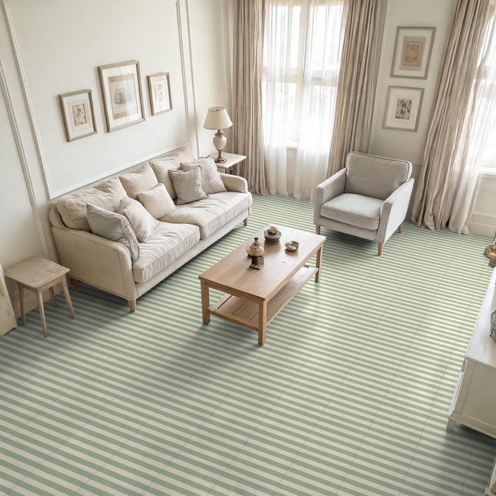 Pinstripes Jade Green Tile | Moroccan Tiles | 20cm x 20cm