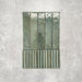 Product display of Pottery Decor Forest Green 12.5x25cm ceramic wall tiles in deep green tones, featuring a handcrafted glossy finish with coordinating fluted decorative tiles for textured contemporary interiors.