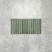 Product display of Pottery Decor Forest Green 12.5x25cm ceramic wall tiles in deep green tones, featuring a linear fluted design, handcrafted glossy finish and subtle tonal variation for textured contemporary interiors.