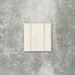 Product image of Puzzle White Brick Rectified 5x20cm wall and floor tiles, featuring a glossy white finish with subtle tonal variation, displayed in a brick format to showcase the tile's handcrafted appearance.
