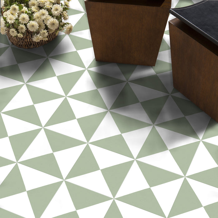 Harlequin Quarter Sage Tiles 20cm x 20cm