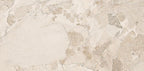 Close-up of Riad Avorio Sassi Terrazzo Stone 60x120cm stone-effect wall and floor tile, featuring warm ivory and beige tones with natural stone-inspired veining, subtle texture and an elegant, timeless finish.