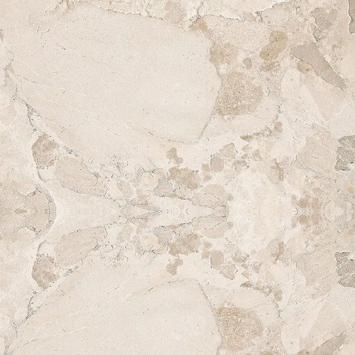 Close-up of Riad Avorio Terrazzo 20mm 100x100cm outdoor stone-effect porcelain tile slab, featuring warm ivory and beige tones with natural stone-inspired veining, subtle texture and an elegant, timeless finish.
