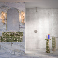 Foundry Bricks | Chalk White | Wall Tiles | 6.5cm x 20cm