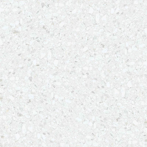 Shards Blanco 3D Terrazzo 60x120cm porcelain tile, featuring a bright white terrazzo effect design with varied stone fragments, soft grey detailing and a subtle textured finish for contemporary wall and floor installations.