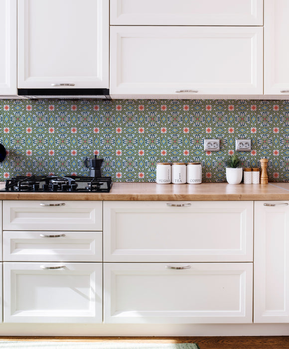 Persia Shiraz MINI Tile Multicolour 15cm x 15cm