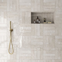 Nomad Oatmeal Brick | Industrial Style Wall Tiles | 6cm x 24.6cm