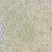Boho Ocean Blend 60x60cm patterned porcelain tile shown as a single tile design, featuring an intricate, layered motif in soft sage green, muted blue and warm neutral tones. The decorative pattern combines delicate damask-inspired detailing with subtle distressed effects, creating depth and movement across the surface. Ideal for statement kitchen floors, bathrooms or feature areas where a characterful patterned finish is desired.