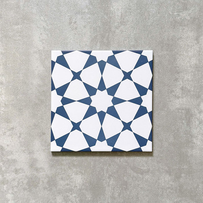 Agadir Navy Blue | Moroccan Style | 20cm x 20cm — Fayrouz Tile and Stone
