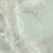 Close-up of Thebes Green Honed Matt Onyx 60x60cm porcelain tile featuring soft green onyx-effect veining with cloudy white and pale sage tones. The honed matt finish creates a natural stone look, ideal for bathroom walls, feature walls and luxurious interior spaces.