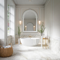 Thebes White Honed Matt Onyx 60cm x 60cm