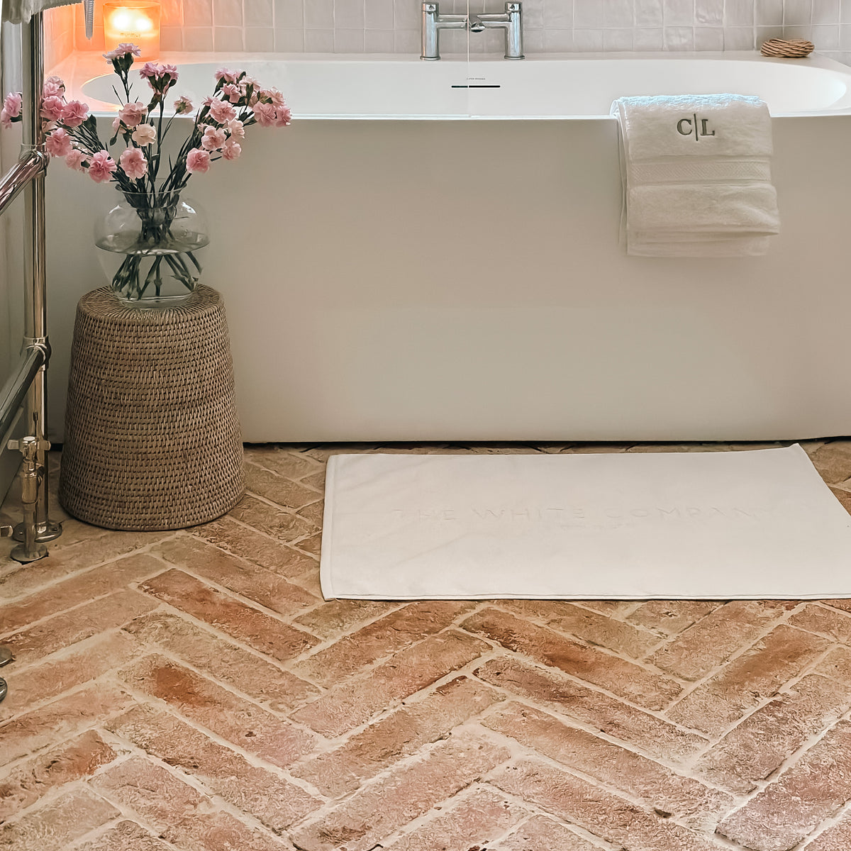 Umbrian Handmade | Terracotta | Brick Tiles |  7.5cm x 30cm | Wall and Floor Tiles