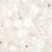 Close-up of Venice Ivory matt terrazzo effect porcelain tile in a 60 x 60cm format, featuring soft ivory tones with natural stone fragments for a timeless, elegant wall or floor finish.