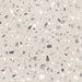 Close-up of Verona Medium Sand concrete effect porcelain tile featuring a warm sand-coloured terrazzo-inspired surface with medium-sized grey, taupe and white stone fragments, creating a timeless contemporary finish for walls and floors.