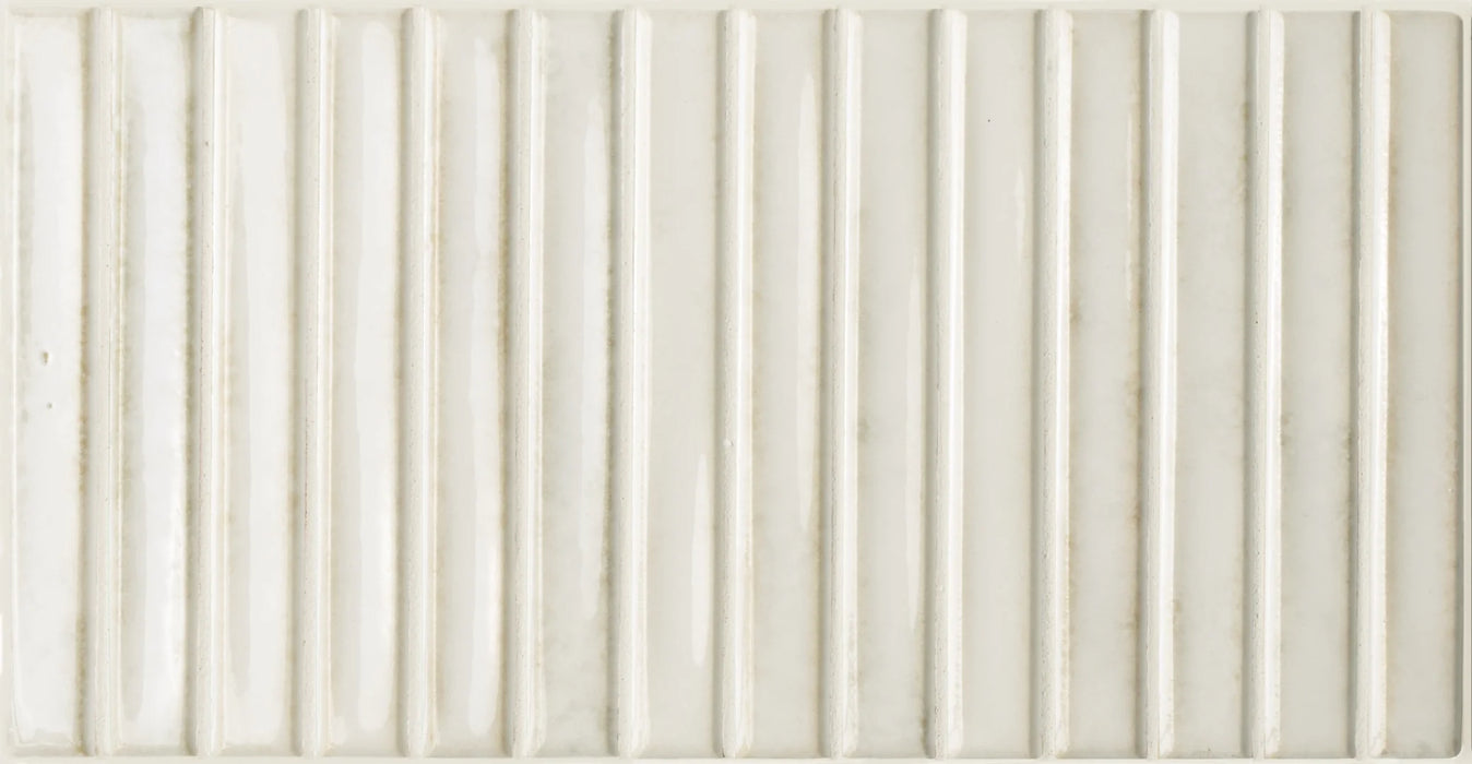 Pottery DECOR Tile | Blanco | Wall Tile | 5cm x 25cm | CUT TILE SAMPLE