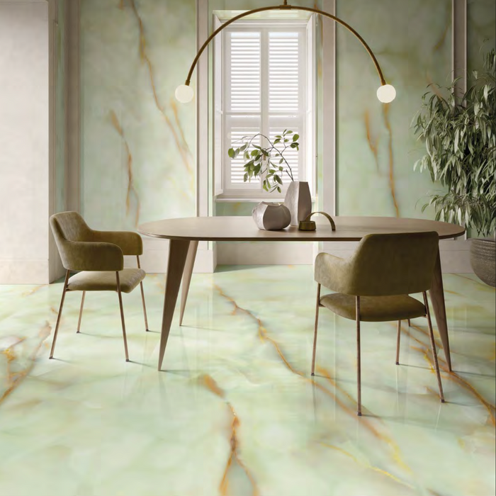 Anastasia Jade Green Onyx Matt Stone Tiles | 60cm x 120cm