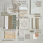 Benomar White Moroccan Mini Brick MATT Tiles 5cm x 15cm
