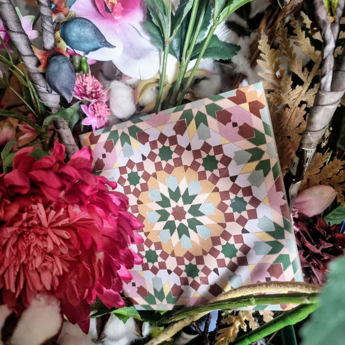Persia Mini Flowers Patterned Tile 15 x 15cm