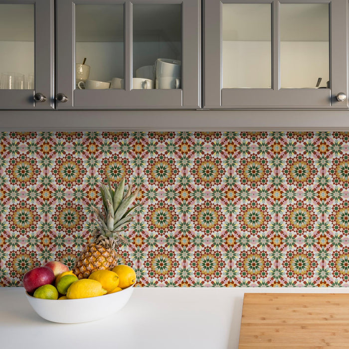 Persia Mini Flowers Patterned Tile 15 x 15cm