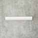 Zellige White bullnose Moroccan-style ceramic tile in a 3 × 20cm format, with a smooth, glossy finish.
