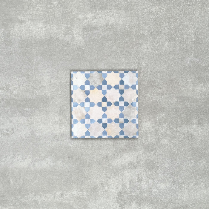 FULL TILE SAMPLE Berber Mequinez Blue MINI 15cm x 15cm