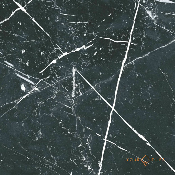 FULL TILE SAMPLE Florence GRAND Marquina Black 50cm x 50cm