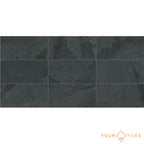 Janeiro Tile Black Brazilian Slate Effect Wall & Floor Tiles 30cm x 60cm