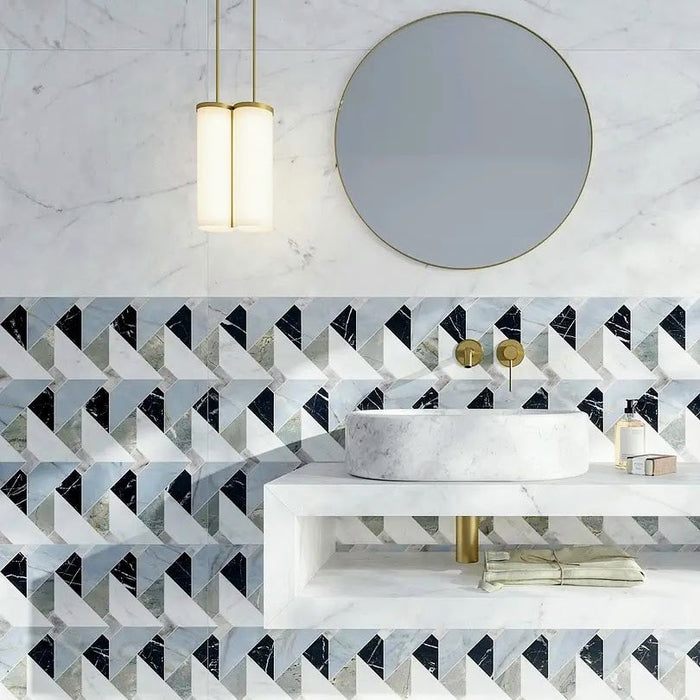 Lucca Diamond Tips | 3D Décor | Wall & Floor Tiles | 60cm x 120cm