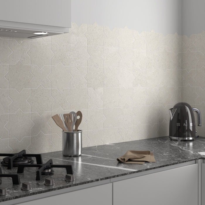 Muscat Avorio Rocks Star & Cross Wall & Floor Tiles