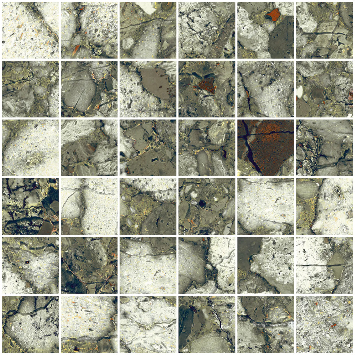 CUT MOSAIC SAMPLE Venice Terrazzo Emerald Matt Mosaics 30cm x 30cm ...