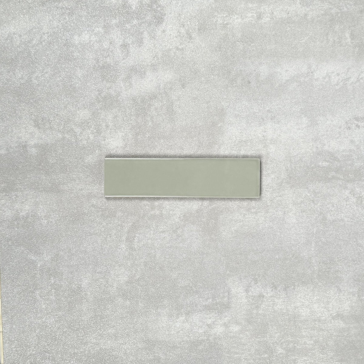 Gallery Brick Tile Tansy Green Gloss 5cm x 20cm