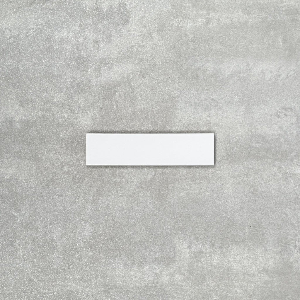 Gallery Brick Tile White Gloss 5cm x 20cm