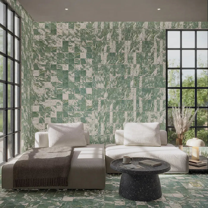 Amalfi Brick Salvia Vintage Marble Wall & Floor Tiles 5.4cm x 22cm