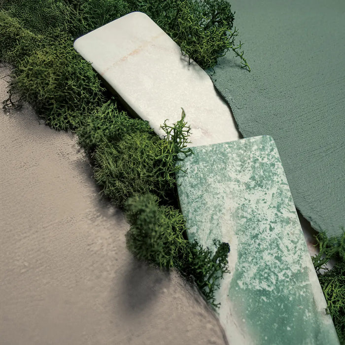 Amalfi Brick Salvia Vintage Marble Wall & Floor Tiles 5.4cm x 22cm