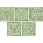 Regency Tin Green Embossed Wall Panel Tiles