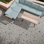 Lakestone Terrazzo Grey | 2cm Outdoor Porcelain Tile Slabs | 49.75cm x 99.55cm