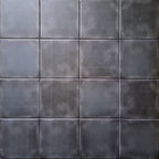 Rubins Black Base Moroccan Porcelain Wall & Floor Tile 15cm x 15cm