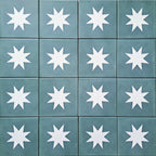 Rubins Green Decor MINI Moroccan Porcelain Wall & Floor Tile 15cm x 15cm