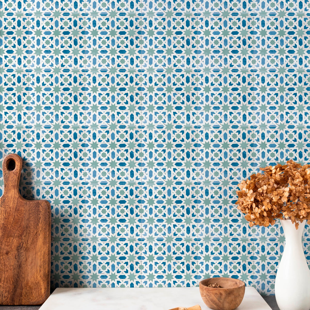 Persia Mini Jadida Patterned Tile 15cm x 15cm