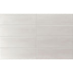 Osaka Brick Tile White Moroccan Handmade Tile Style 6.5cm x 20cm