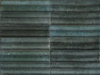 Levent Blue Fluted Decor | Gloss Porcelain Tiles | 6cm x 24cm