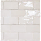 Liberty White Rustic Effect Gloss Wall Tiles 7.5cm x 15cm