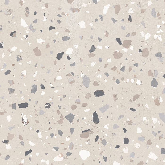 Verona Medium Sand Terrazzo Concrete style Porcelain wall and floor tiles CUT TILE SAMPLE