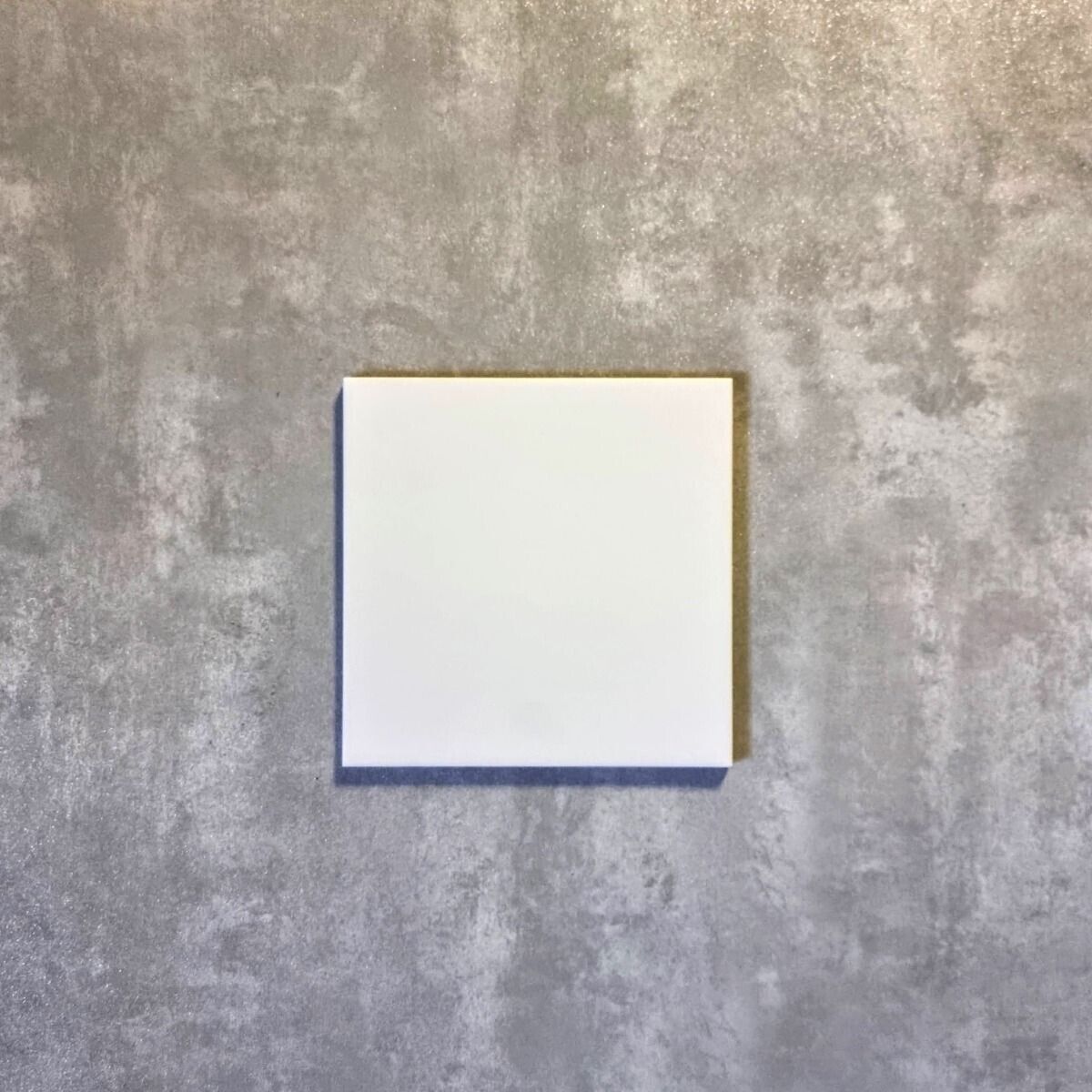 FULL TILE SAMPLE Manor Base Mini WHITE 15cm x 15cm