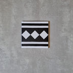 Manor MINI Monochrome Black & White Side/Border 15cm x 15cm