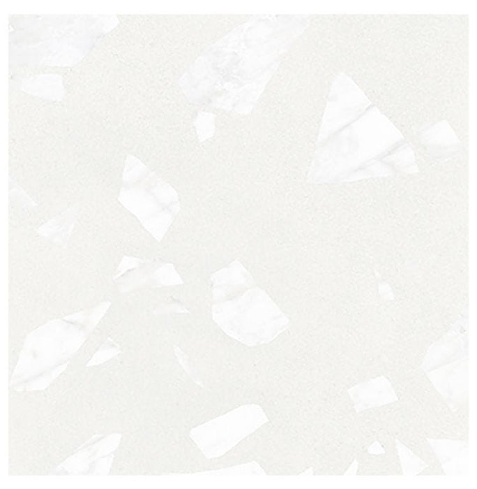 CUT TILE SAMPLE Melody ROCK Terrazzo White 60cm x 60cm